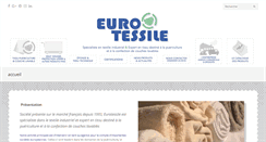 Desktop Screenshot of eurotessile.com