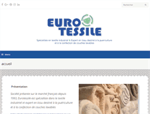 Tablet Screenshot of eurotessile.com